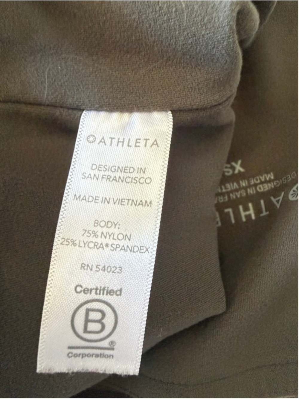 ATHLETA Inclination Moto Tight Leggings Size XS olive Green - Picture 7 of 9